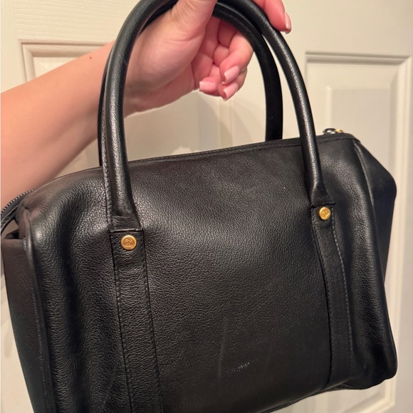 Gucci Vintage Black Leather Barrel Satchel - Picture 8 of 11